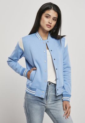 Light blue baseball jacket women