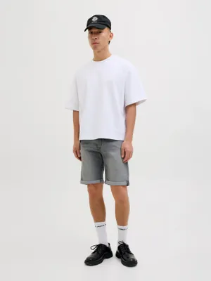 Grå jeansshorts herr