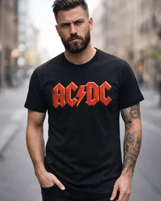 AC/DC Distressed Logo T-Shirt