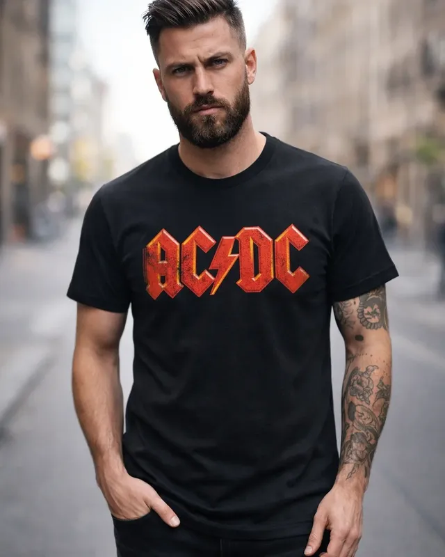 AC/DC Distressed Logo T-Shirt