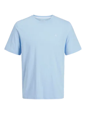 Ljusblå plus size T-shirt herr med broderi – Jack & Jones