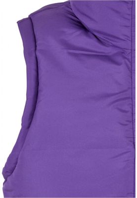 Ladies' reversible short puffer vest