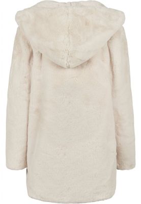 Fluffy teddy coat with hood
