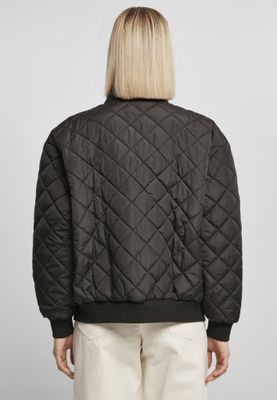 Oversize quiltad bomberjacka dam