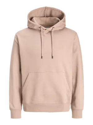 Avslappnad Hoodie med Känguruficka