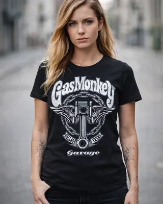 Gas Monkey Garage Big Piston Girly Tee