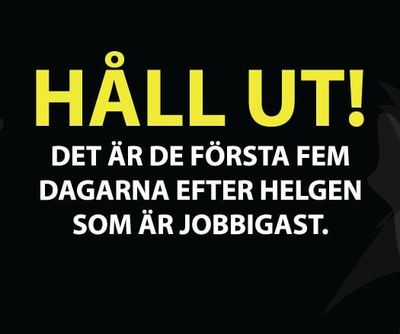 Håll ut t-shirt