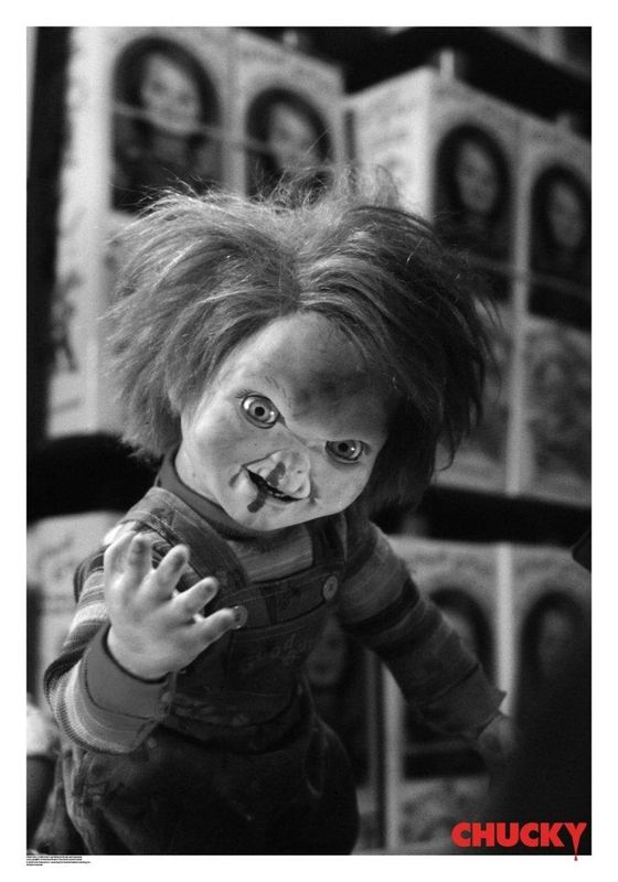 Chucky BW Photo Poster