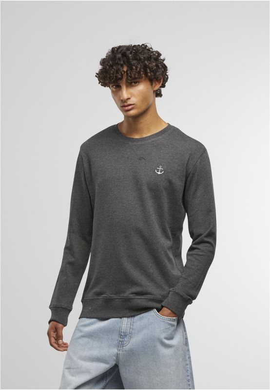 Ankare bröst Anchor Sign EMB Light Crew Sweatshirt – charcoal
