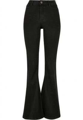 Ladies Organic High Waist Flared Denim Pants