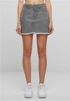 Short denim skirt