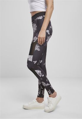 Mørkeblomstrede leggings