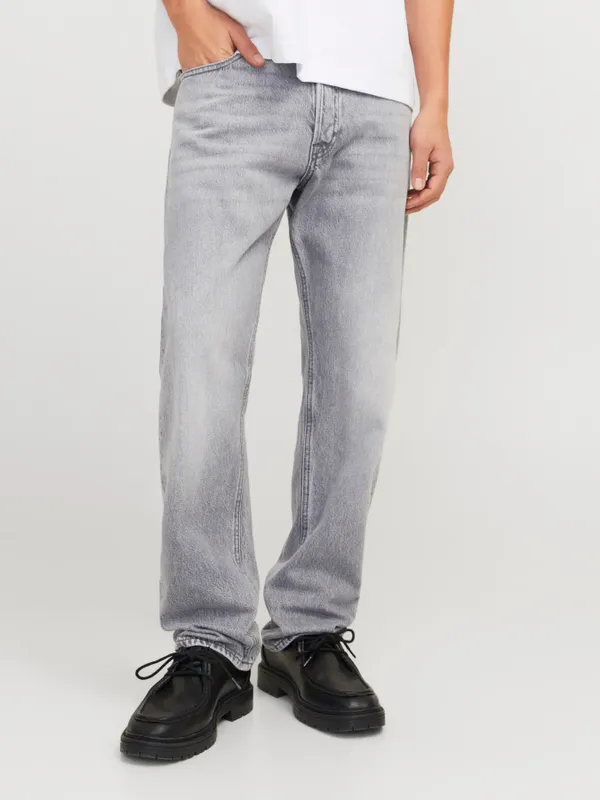 Ljusgrå jeans relaxed fit herr - CHRIS