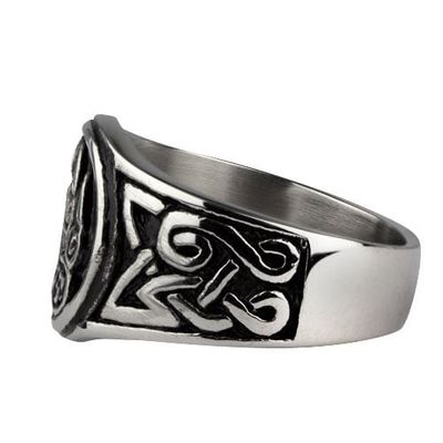 Signetring bears paw stainless steel