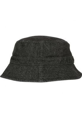 Black bucket hat denim