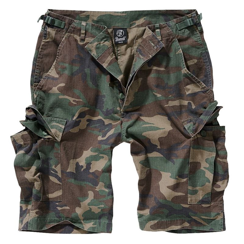 Ripstop cargo shorts men woodcamo