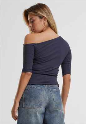 Ladies Organic Asymmetric Rib Tee