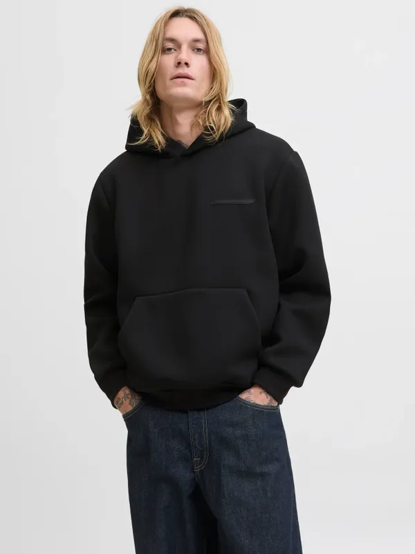 Avslappnad Hoodie Med Långa Ärmar