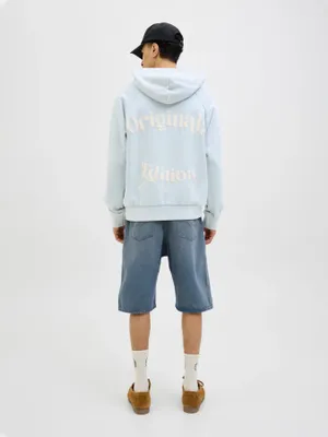 Klassiska Jeansshorts i Blå Denim för män