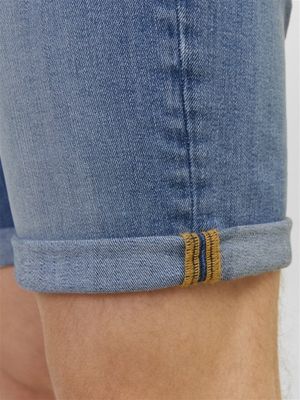 Blue denim shorts in regular fit for men
