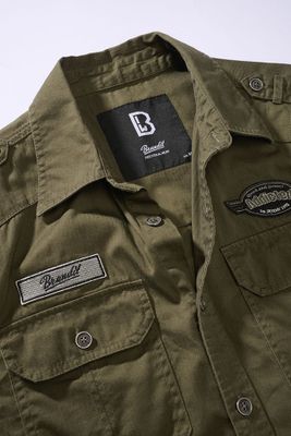 Luis Vintage Short Sleeve Shirt - olive