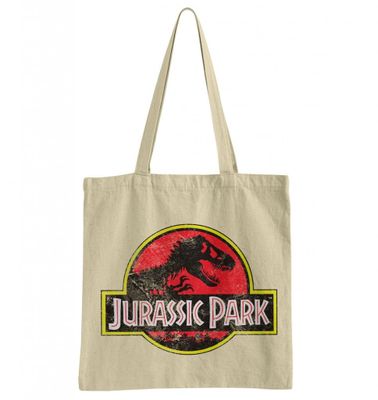 Jurassic Park Distressed Logo Tote Bag