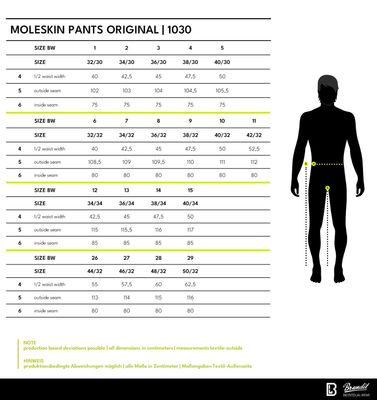 Original Bundeswehr Moleskin Trousers för herr - svart