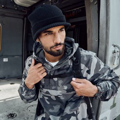 Wind jacket unlined camouflage