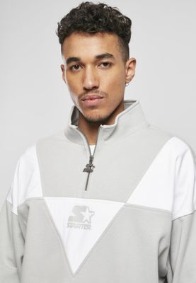 Sweatshirt med kort dragkedja i kragen