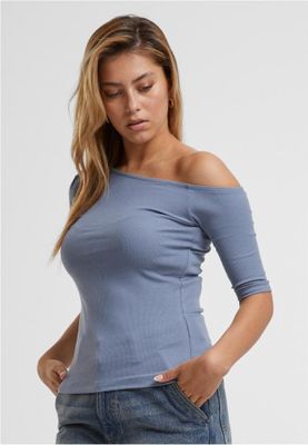 Ladies Organic Asymmetric Rib Tee
