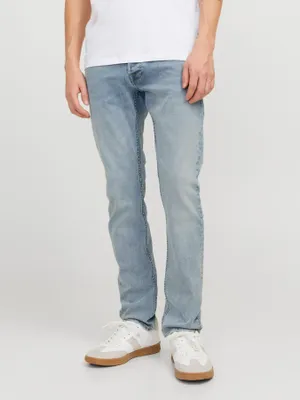 Ljusblå slim fit jeans herr - GLENN