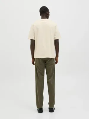 Loose fit T-shirt med rund hals - herr