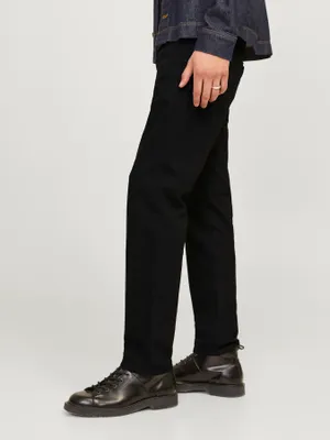 Svarta tapered fit jeans herr - MIKE