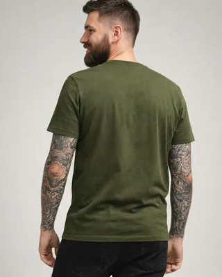 System of a Down Circle Star Logo T-shirt herr i olive