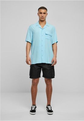 Short -sleeved shirt men's viscose