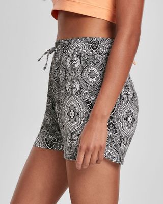 Bandana shorts in viscose lady