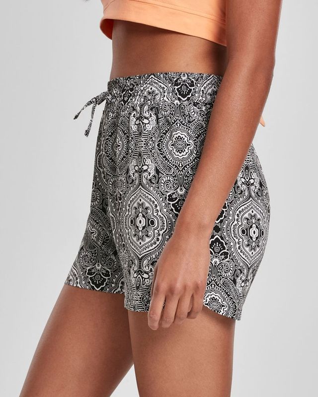 Bandana-shorts i viskose dam