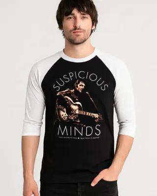 Elvis Presley - Suspicious Minds Baseball 3/4 Sleeve Tee