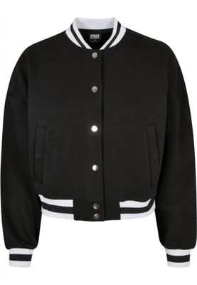 Ladies Oversized College Sweat Jacket