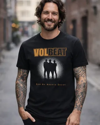 Volbeat God of Angel Trust Blur Photo T-shirt herr i svart