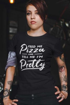 Feed me pizza T-shirt