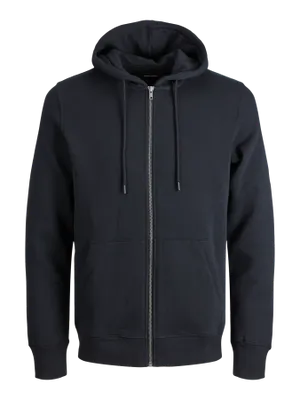 Avslappnad Hoodie Med Dragkedja