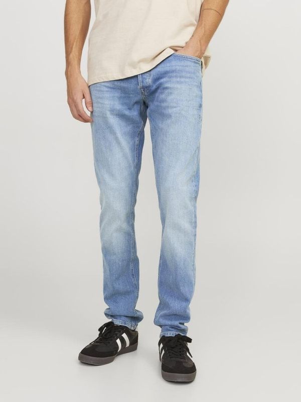 Lyseblå slim fit jeans Mr. Glenn