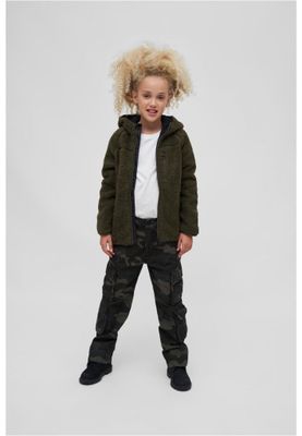 Olive teddy jacket - Kids