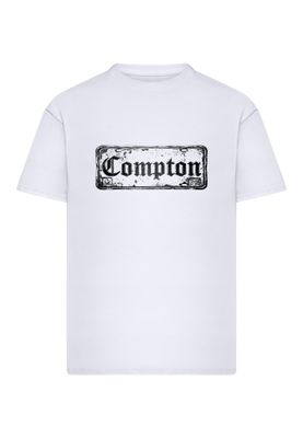 Compton License Plate T-shirt – vit