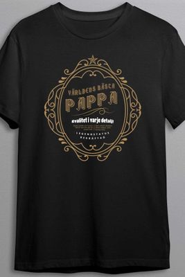 Världens bästa pappa - Whiskey logo - T-shirt
