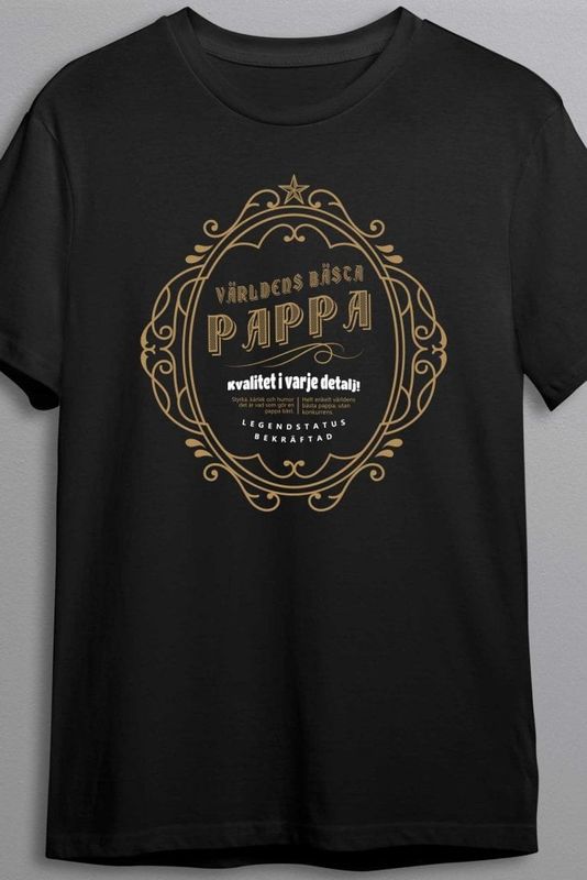 Världens bästa pappa - Whiskey logo - T-shirt