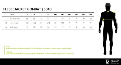 Combat-fleecejacka för herr i svart – Brandit