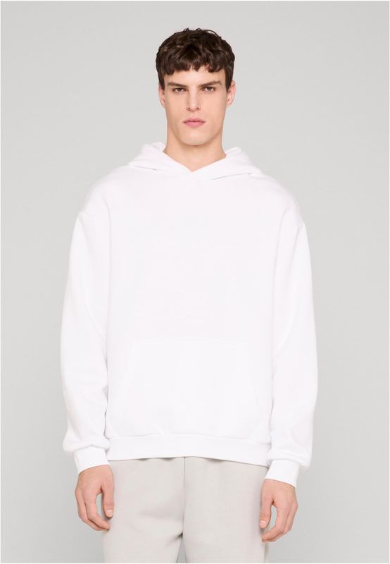 Huvtröja för herr med fluffy – vit