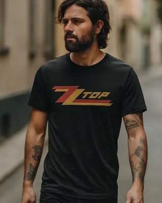 ZZ Top Misprint Logotype T-shirt i svart